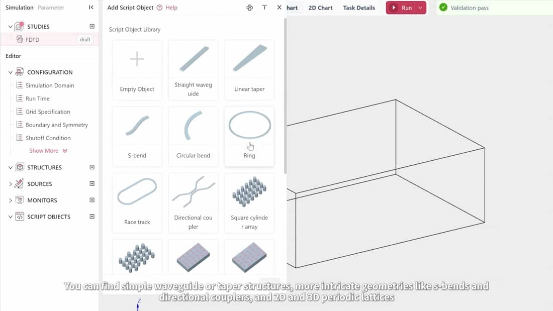 Tidy3D GUI: advanced set up using scripts | Flexcompute