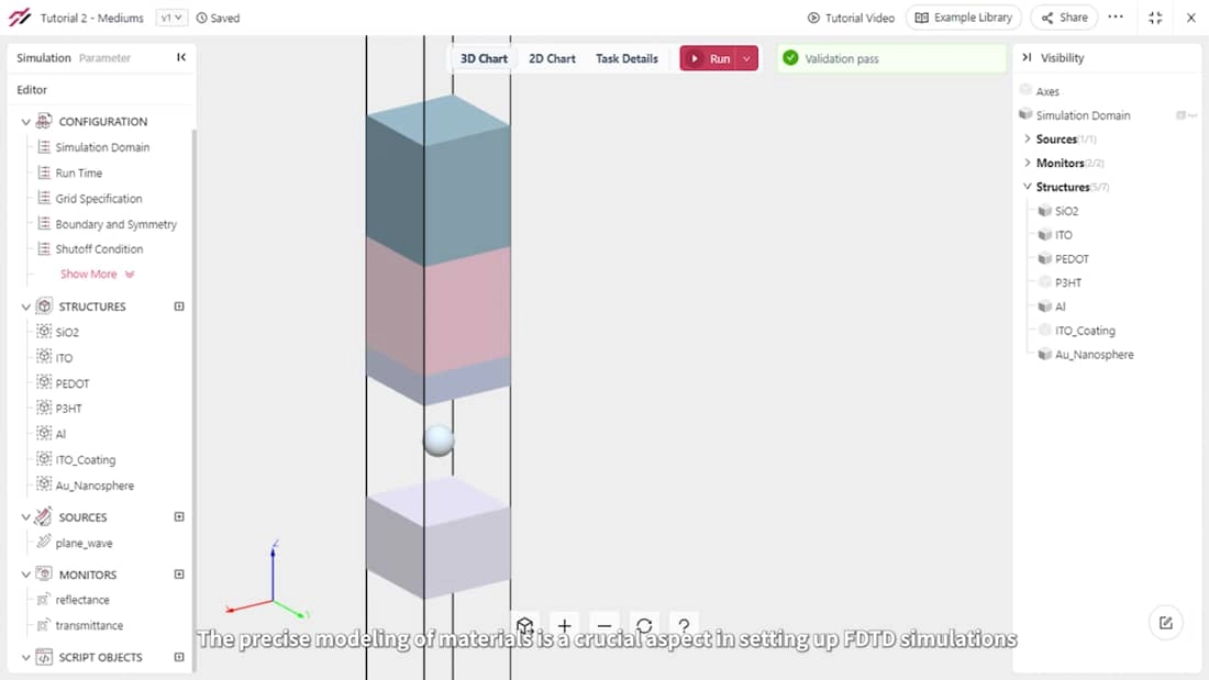 Tidy3D GUI: materials and mediums | Flexcompute