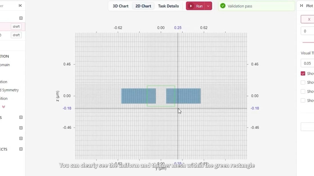 Tidy3D GUI: grid specification | Flexcompute