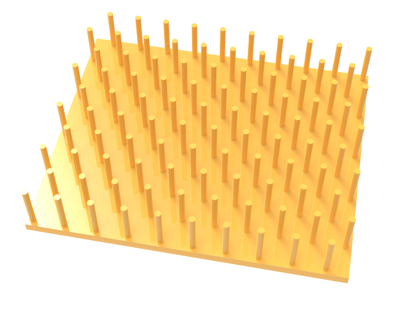 Plasmonic cavity resonator consisting of a gold nanorod array